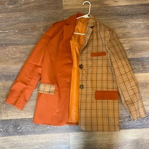 🤩Orange and Brown Blazer 🤩